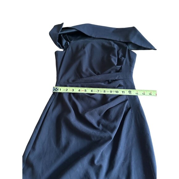 Vince Camuto Ruched Off-The-Shoulder Evening Gown Size 2 With Fold over Detail - Picture 16 of 16